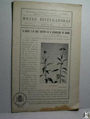 HOJAS DIVULGADORAS Nº 6 - AÑO XXVII - MARZO DE 1933. LA PATATA Y SU VALOR NUTRITIVO EN LA ALIMENT...