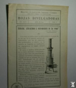 HOJAS DIVULGADORAS - Nº 8 - AÑO XXVII - ABRIL DE 1933. DEFECTOS, ALTERACIONES Y ENFERMEDADES DE L...