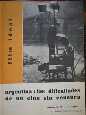 FILM IDEAL.REVISTA DE CINE. 1961 nº 69 - 70. Argentina: las dificultades de un cine sin censura