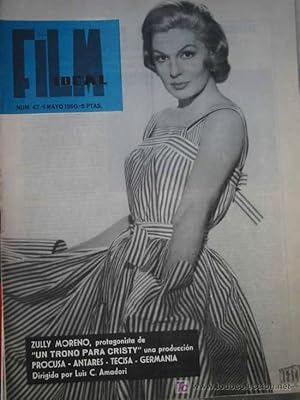 FILM IDEAL.REVISTA DE CINE. Mayo 1960 nº 47 (Foto cubierta Zully Moreno)
