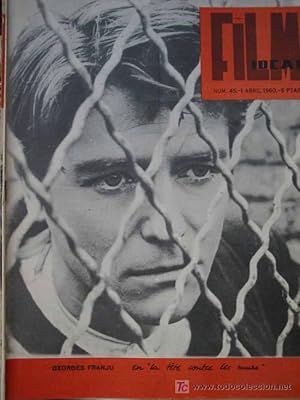 FILM IDEAL.REVISTA DE CINE. Abril 1960 nº 45 (Foto cubierta Georges Franju)
