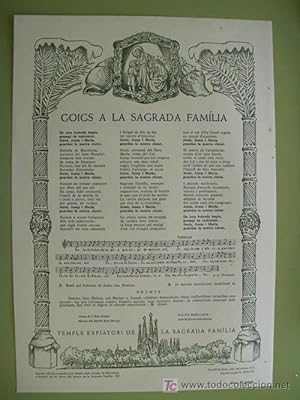 Seller image for GOIGS A LA SAGRADA FAMLIA. for sale by LIBRERA MAESTRO GOZALBO