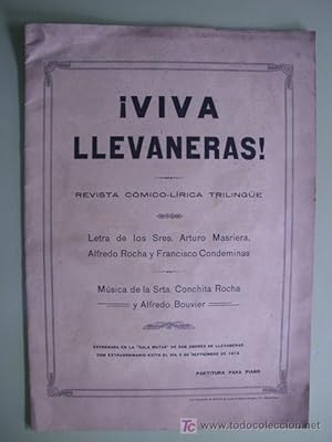 Seller image for VIVA LLEVANERAS!. Revista Cmico - Lrica Trilinge for sale by LIBRERA MAESTRO GOZALBO