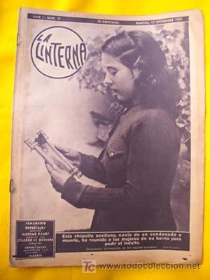 Seller image for LA LINTERNA. Semanario de Reportajes. Ao I. N 31. Diciembre 1935 for sale by LIBRERA MAESTRO GOZALBO