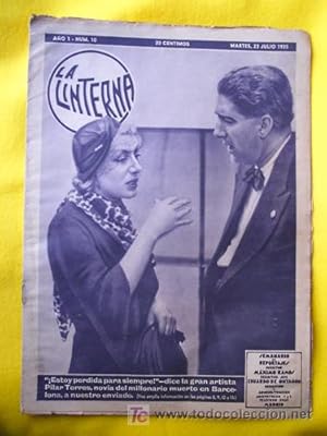 LA LINTERNA. Semanario de Reportajes. Año 1. Nº 10. Julio 1935