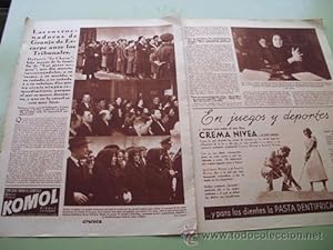 Hojas Periódico - 2 Sheets Paper : Las Envenenadoras de Granja de Escarpe - CRÓNICA 10 mayo 1936