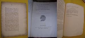 PLAN DE ESTUDIOS APROBADO POR S.M. Y MANDADO OBSERVAR EN LA UNIVERSIDAD DE VALENCIA 1787