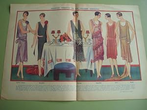 Bild des Verk�ufers f�r Hoja de Revista de Moda - Sheet Magazine Fashion : FIGURINES MARZO 1928 zum Verkauf von LIBRER�A MAESTRO GOZALBO