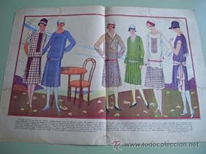 Bild des Verk�ufers f�r Hoja de Revista de Moda - Sheet Magazine Fashion : FIGURINES JULIO 1926 zum Verkauf von LIBRER�A MAESTRO GOZALBO