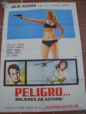 Seller image for Cartel - Poster : PELIGRO ?MUJERES EN ACCIN! for sale by LIBRERA MAESTRO GOZALBO