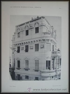 Immagine del venditore per L�mina - Plate : Le Costruzioni Moderne in Italia ( Arquitectura Moderna en Italia)- Genova - Via S.Nazaro venduto da LIBRER�A MAESTRO GOZALBO