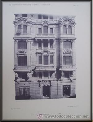 Bild des Verkufers fr Lmina - Plate : Le Costruzioni Moderne in Italia ( Arquitectura Moderna en Italia)- Genova - Via Montesuello zum Verkauf von LIBRERA MAESTRO GOZALBO