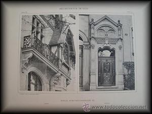 Seller image for Lmina - Plate : Architektur im Bild - Berlin - Kurfrstenstrasse 132 - Erker - Portal ( Arquitectura Alemana) for sale by LIBRERA MAESTRO GOZALBO