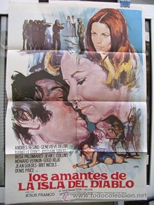 Poster Cine - Movie Poster : LOS AMANTES DE LA ISLA DEL DIABLO - Original