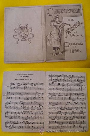 Antigua Partitura - Old Music : CARNAVAL DE 1890 - EL INFANTIL (Paso Doble) por M.JUSTE