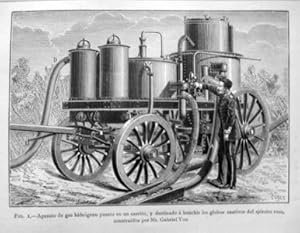 Seller image for Antiguo Grabado - Old Gravure: APARATO DE GAS HIDRGENO for sale by LIBRERA MAESTRO GOZALBO