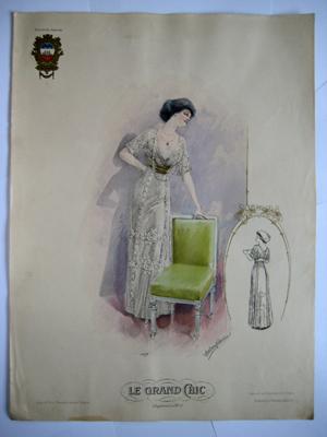 Seller image for Gran lmina moda seora - Plate : MODELO VESTIDO DE T. for sale by LIBRERA MAESTRO GOZALBO