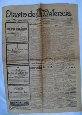 DIARIO DE VALENCIA. Año XVII, Num 5358 - 18 Marzo 1927