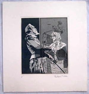 Seller image for Aguafuerte - Etching - Farbaquatinten : EL QUIJOTE. EBERHARD SCHLOTTER (Firma original) for sale by LIBRERA MAESTRO GOZALBO