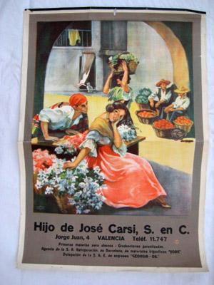 Poster : HIJO DE JOSÉ CARSI, S.en C. Valencia.