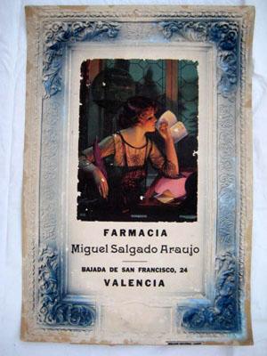 Poster : FARMACIA MIGUEL SALGADO ARAUJO. Valencia