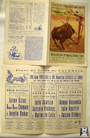 Programa publicidad - Advertising program : FERIA Y FALLAS, VALENCIA 1956