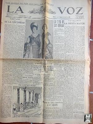 LA VOZ. Diario Independiente de la noche. Año VII, Núm 1818, 17 agosto 1926