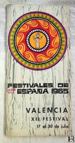 Seller image for Folleto Turstico - Tourist Brochure : VALENCIA, XII Festival 17 al 30 julio 1965 for sale by LIBRERA MAESTRO GOZALBO