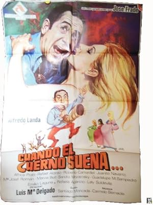 Imagen del vendedor de Poster - Cartel : CUANDO EL CUERNO SUENA? a la venta por LIBRERA MAESTRO GOZALBO