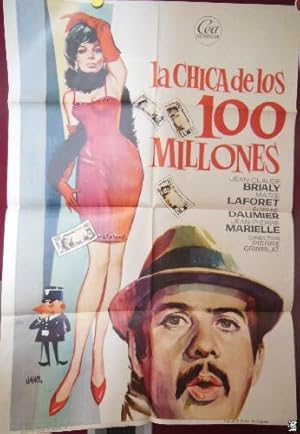 Imagen del vendedor de Poster - Cartel : LA CHICA DE LOS 100 MILLONES a la venta por LIBRERA MAESTRO GOZALBO