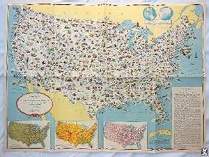 Antiguo Mapa - Old Map : MAPA PICTÓRICO DE LOS ESTADOS UNIDOS DE AMÉRICA