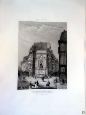 Seller image for Antiguo Grabado al Acero - Old Steel Gravure : FONTAINE MOLIRE. Prise au Daguerreotype. for sale by LIBRERA MAESTRO GOZALBO