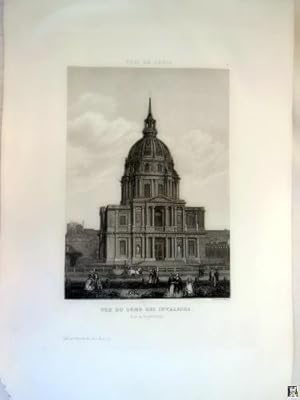 Seller image for Antiguo Grabado al Acero - Old Steel Gravure : VUE DU DME DES INVALIDES. Pris au Daguerreotype. for sale by LIBRERA MAESTRO GOZALBO