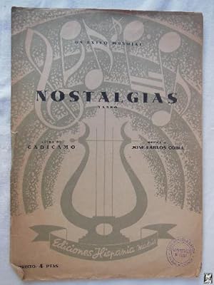 Partitura - Music Score : NOSTALGIA (Tango)