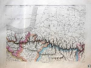 Antiguo Mapa - Old Map : PAMPLONA. Mapa de España y Portugal, Hoja nº 3