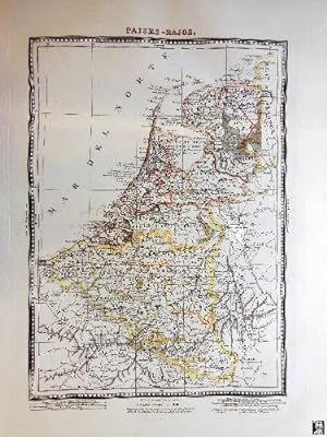 Antiguo Mapa - Old Map : PAISES BAJOS.