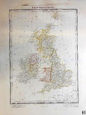 Antiguo Mapa - Old Map : ISLAS BRITÁNICAS.