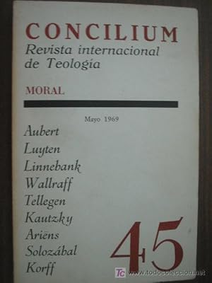 CONCILIUM. Revista internacional de teología. Nº45. 1969