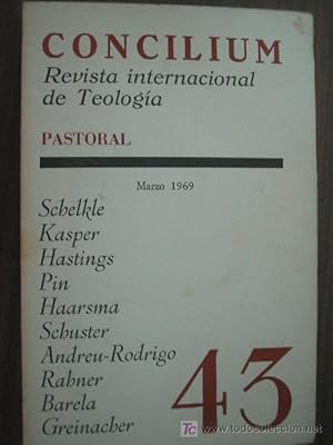 CONCILIUM. Revista internacional de teología. Nº43. 1969