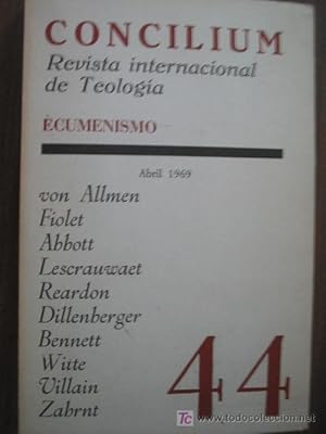 CONCILIUM. Revista internacional de teología. Nº44. 1969