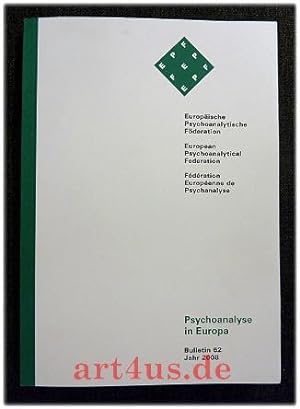 Bild des Verkufers fr Psychoanalyse in Europa : Bulletin 62 : Jahr 2008. zum Verkauf von art4us - Antiquariat