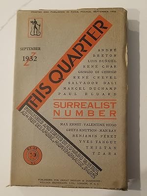 This Quarter: Surrealist Number. Vol. 5, No. 1