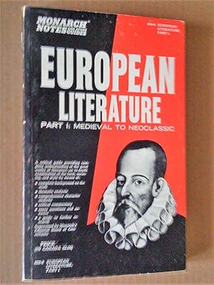 Seller image for European Literature, Part I: Medieval to Neoclassic for sale by Livresse
