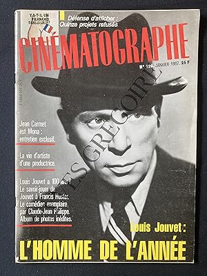 CINEMATOGRAPHE-N°126-JANVIER 1987-LOUIS JOUVET: L'HOMME DE L'ANNEE