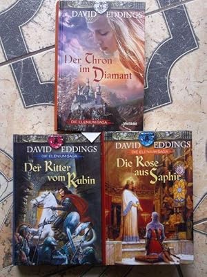 Elendium-Triologie:Die Elenium-Saga: Thron im Diamant / Ritter vom Rubin / Rose aus Saphir - von ...
