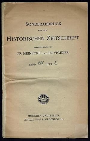 Bild des Verkufers fr Jakob Burckhardt als Redner (= Sonderabdruck aus der Historischen Zeitschrift. Herausgegeben von Fr. Meinecke und Fr. Vigner. Band 121 - Heft 2) zum Verkauf von Antiquariat Stange