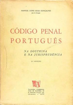 Seller image for CDIGO PENAL PORTUGUS: NA DOUTRINA E NA JURISPRUDNCIA. [3. EDIO] for sale by Livraria Castro e Silva