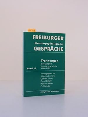 Seller image for Trennungen; Literaturpsychologie 1990-1992 von Joachim Pfeiffer. for sale by Kunstantiquariat Rolf Brehmer