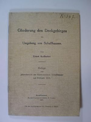 Gliederung des Deckgebirges der Umgebung von Schaffhausen.