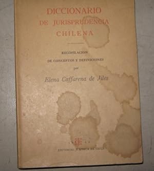 Imagen del vendedor de Diccionario de la Jurisprudencia Chilena a la venta por Librera Monte Sarmiento
